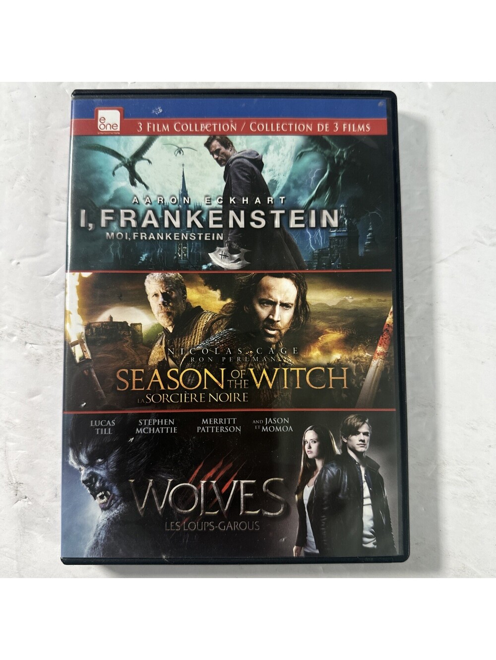 I, Frankenstein Season of the Witch Wolves DVD 3-Disc Horror Set, Canadian